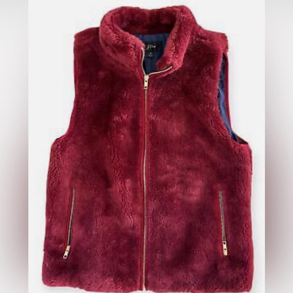 J.Crew Excursion plush teddy vest